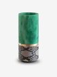 Dure Vase in Green Alabaster and Taupe Python Hot on Sale