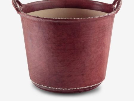 Small Leather Basket by Sol y Luna Online Hot Sale