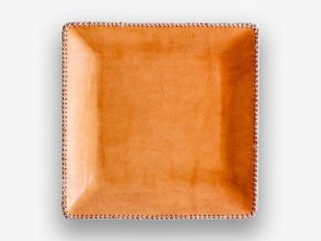 Square Leather Tray by Sol y Luna Online Hot Sale