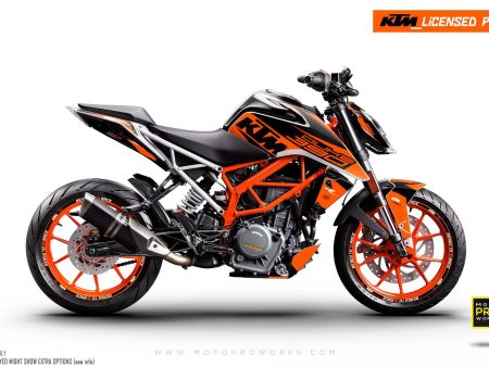 KTM 200 Duke GRAPHICS -  Torque  (Orange) Online Hot Sale