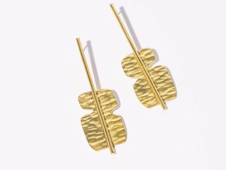 Cairn Cascade Earrings - Brass Discount