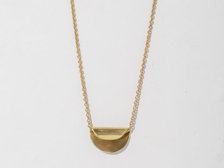 Enfold Necklace - Brass Online Hot Sale