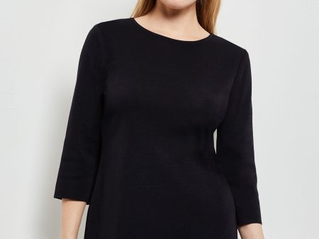 3 4 Sleeve Knit Tunic, Black Online