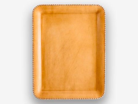 Large Rectangular Leather Tray by Sol y Luna Fashion