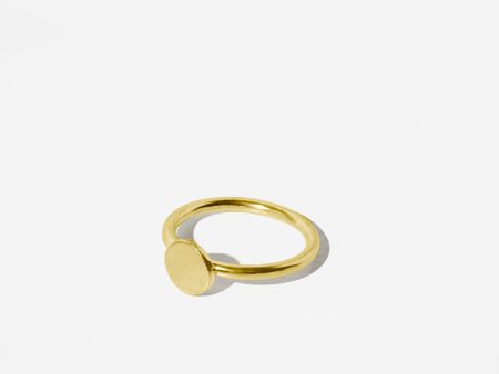 Minimal Dot Ring - Brass For Discount