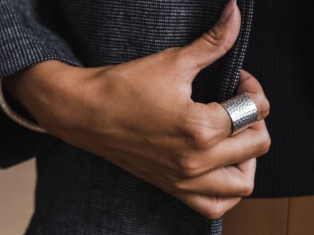 Adjustable Cuff Ring - Sterling Silver Cheap