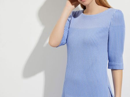 Multi-Stripe Soft Knit Tunic Hot on Sale