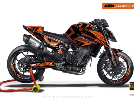 KTM 790 Duke GRAPHICS -  Rasorblade  (Orange) For Discount