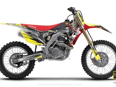 Honda GRAPHICS -  DIRTY ANGEL  (yellow) Cheap