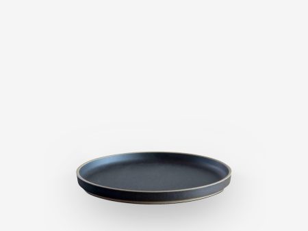 7  Shallow Plate in Black by Hasami For Sale