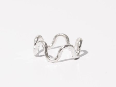 Wavy Band Ring - Sterling Silver For Discount