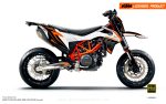 KTM 690 SMC-R GRAPHICS -  Torque  (White Black Orange) For Sale