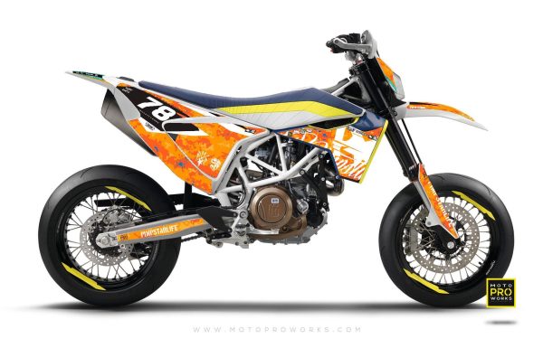 Husqvarna 701 GRAPHICS -  MARPAT  (orange) For Sale