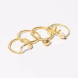 Arch Stacking Ring - Hammered Brass Online now