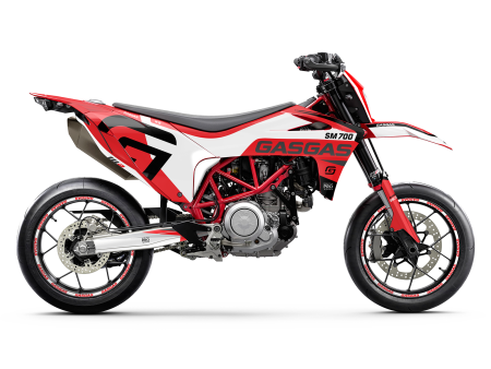 GASGAS SM 700 GRAPHICS -  Torque  (White Red) Fashion