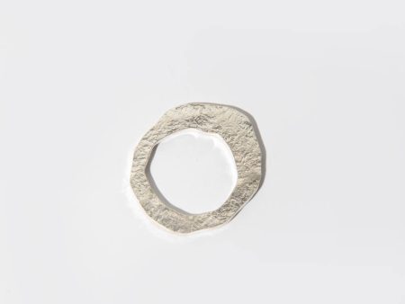 SALE - Organic Shape Ring - Hammered Sterling Silver Online