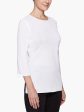 3 4 Sleeve Knit Tunic, White Online Sale