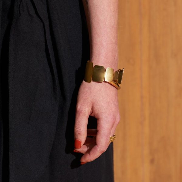 Mod Cairn Adjustable Cuff Bracelet - Brass Online Sale