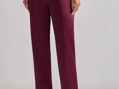 Pull-On Woven Straight Leg Pants Cheap