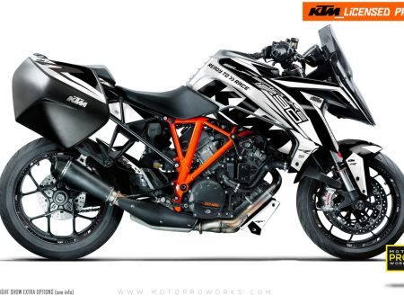 *OUTLET!* – KTM 1290 Super Duke GT 2019-2021 GRAPHICS -  Torque  (White Black) - GLOSSY finish Supply