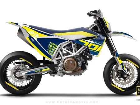 Husqvarna 701 GRAPHICS -  SEVENOH  (Blue Yellow) Supply