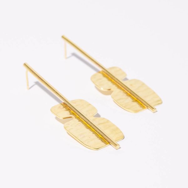 Cairn Cascade Earrings - Brass Discount