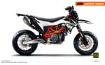 KTM 690 SMC-R GRAPHICS -  Torque  (White Black) Fashion