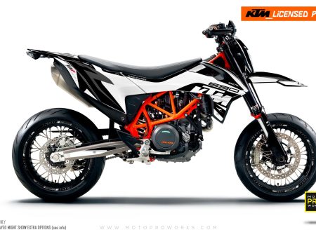 KTM 690 SMC-R GRAPHICS -  Torque  (White Black) Fashion