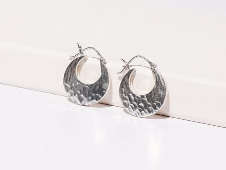 Yala Heritage Mini Hoops - Hammered Sterling Cheap