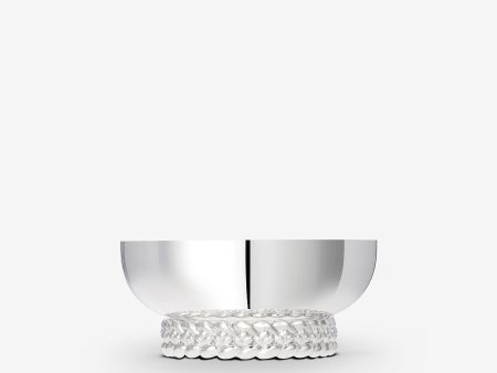 Babylone Small Silver Plated Bowl by Christofle For Cheap