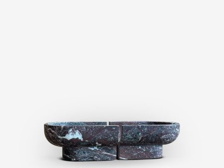 Notch Bowl In Rosso Levanto Marble For Cheap