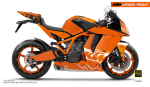 KTM RC8 1190 2011-2015 GRAPHICS -  Grid  (Orange White) Sale