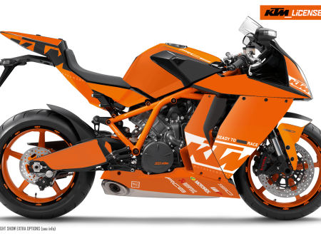 KTM RC8 1190 2011-2015 GRAPHICS -  Grid  (Orange White) Sale