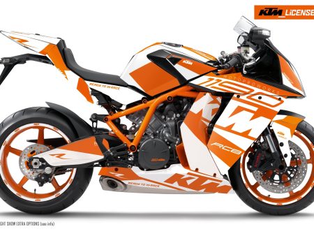 KTM RC8 1190 2011-2015 GRAPHICS -  Torque  (White Orange White) on Sale