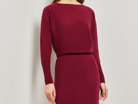 Dolman Sleeve Cashmere Dress, African Violet Online Hot Sale