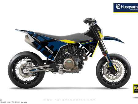 Husqvarna 701 GRAPHICS -  Monarch  (Blue) For Sale