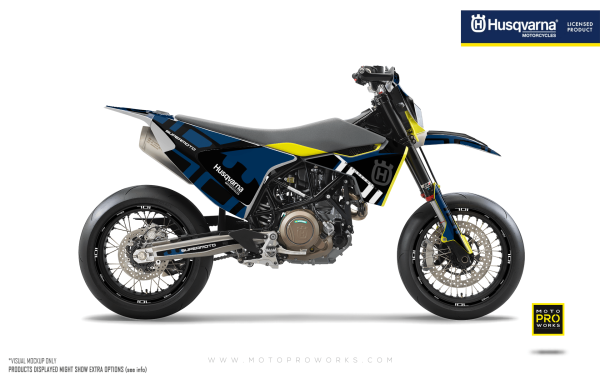 Husqvarna 701 GRAPHICS -  Monarch  (Blue) For Sale