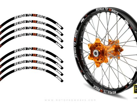 Rim Stripes - KTM  Ready To Race  (Black) Supply